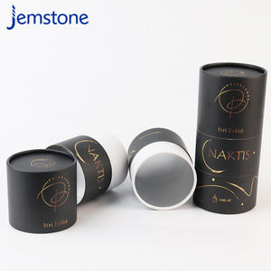 Emballage en tube de carton rigide pour bougie en cire de soja parfumée recyclable en gros, tube de papier pour bougie cylindrique avec couvercles - Product Image 4