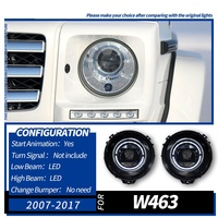 Phares LED de style G Class W463 W464 07-17, aspect rond classique, ajustement direct, longue durée de vie