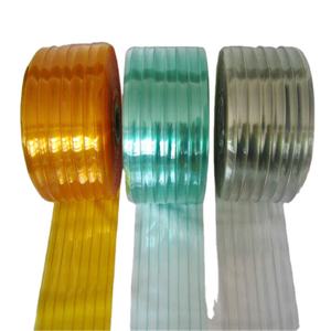 ستائر شريطية من البولي فينيل كلوريد الشفاف الناعم بالجملة، 2-3 مم × 200-300-450 مم، لفات ستائر أبواب من البولي فينيل كلوريد للصناعة والغرف الباردة - Product Image 5