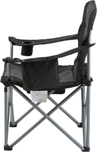 Chaise pliante de camping surdimensionnée, portable, robuste, avec dossier lombaire rembourré et poches latérales - Product Image 2