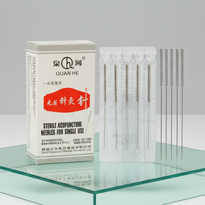 100 Aiguilles d'<span class=keywords><strong>acupuncture</strong></span> pour Dry Needling <span class=keywords><strong>sans</strong></span> tube guide, à usage unique, pour application corporelle, certifiées ISO - Product Image 6