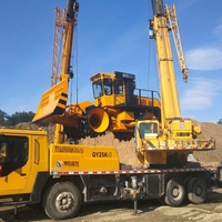 Machine de compactage des déchets de déponement modèle SL20 de 20 tonnes métriques, équipée d'un tambour de compactage de 200 CV