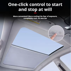 ม่านบังแดดรถยนต์ไฟฟ้าแบบยืดหดได้ <span class=keywords><strong>Tesla</strong></span> Model Y ปี 2021-2024 <span class=keywords><strong>ราคา</strong></span>ประหยัด ควบคุมด้วยรีโมทอัตโนมัติ - Product Image 4