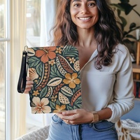 Housse de protection portable pour Bible avec motif floral tropical sculpté, fermeture éclair, idéale pour les voyages quotidiens, l'église, le shopping et les cadeaux