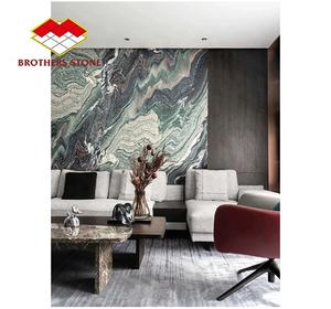 Mármol <span class=keywords><strong>Cipollino</strong></span> Ondulato Pulido en Oferta, Color Morado, Losas Negras Bosque Negro, Pisos Negros Cósmicos, Escaleras, Cocina, Comedor de Villa - Product Image 4