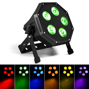 SHEHDS 5x12W RGBALUV 6in1 Stage <b>Light</b> Color Mixing With Intelligent Temp Control - Product Image 6