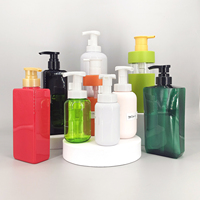 Bouteilles rondes Boston de 150 ml et 500 ml avec pompe à mousse pour gel douche, lotion, soins de la peau, emballage pour soins de la peau