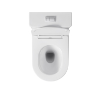 Inodoro Moderno de Dos Piezas con Un Solo Orificio, Bidé, Descarga por Gravedad, Cerámica, Drenaje P-trap para Uso en Baños de Hoteles, Escuelas y Villas