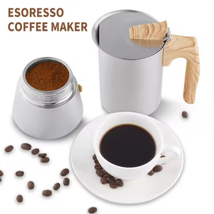 Mini cafetière Moka en acier inoxydable, outil à café, valve simple, cafetière Moka expresso, cafetière <span class=keywords><strong>italienne</strong></span> avec poignée - Product Image 3