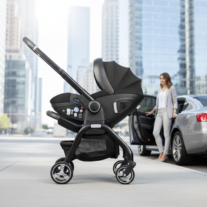 Cochecito de Bebé OEM/ODM 4 en 1, Plegable, con Asiento de Coche, Cochecito de Viaje, Cuna, Silla de Paseo - Product Image 1