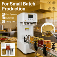 Scelleuse semi-automatique électrique de style industriel pour bouteilles de boissons, canettes et emballages de marchandises – Économe en énergie, haute précision, faible bruit