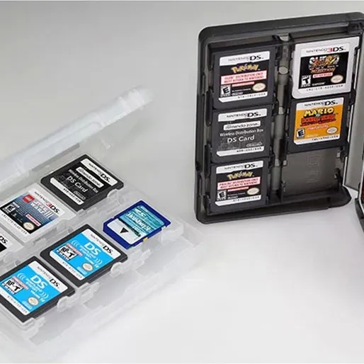 เคสใส่การ์ดเกมแบบพกพา24 In 1,กล่องเก็บป้องกันแบบฮาร์ดเชลล์สำหรับเครื่องเล่นเกม Nintendo Switch Oled