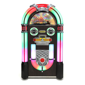 Cổ điển máy hát tự động: 3 tốc độ bàn xoay, máy nghe nhạc CD, FM Radio, <span class=keywords><strong>Bluetooth</strong></span>, <span class=keywords><strong>USB</strong></span> mã hóa, AUX trong, <span class=keywords><strong>2.1</strong></span> loa stereo - Product Image 2