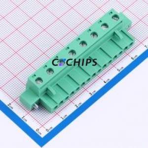 MX2EDGKM-7.62-08P-GN01-Cu-Y-A Plug-in Terminal Block P=7.62mm Connector Plug Screw Fixing 1x8P 7.62mm - Product Image 1