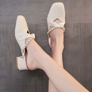 Chaussures compensées à plateforme tendance pour femme, à semelle épaisse, à enfiler, mi-talon, légères, pour le printemps et l'été en extérieur - Product Image 5
