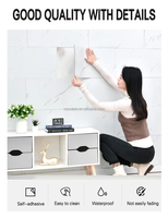 Autocollant mural moderne en marbre à peler et coller, imperméable, auto-adhésif en PVC 120x3m, papier peint décoratif pour cuisine, salle de bain, maison en location