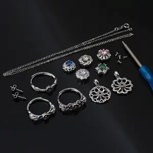 Rinntin Lm Fidget Sieraden Roterende Collectie Afneembare Vrije Keuze Charme 925 Zilveren Sieraden Set Ketting Oorbellen Ring