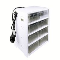 Étagère d'élevage de reptiles à 4 niveaux, combinaison empilable, 26,9*20,5*36,3 cm, 2022, terrarium pour serpents, enclos pour reptiles