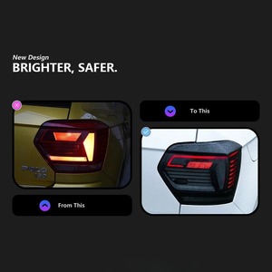 Feux arrière HETOP <span class=keywords><strong>Polo</strong></span> Plus 2019-2022, feux arrière LED pour voiture, design arrière amélioré, feux arrière LED Plug and Play pour Volkswagen - Product Image 2