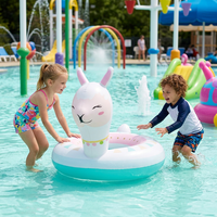 Bouée de piscine gonflable en PVC en forme d'animal de dessin animé, idéale pour les vacances et la natation, fournie directement par l'usine