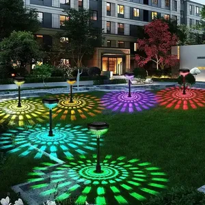 Lampes solaires de <span class=keywords><strong>jardin</strong></span> IP65 2025 en gros, LED blanc chaud, à induction, sur poteau, alimentées par panneau solaire DC pour <span class=keywords><strong>aménagement</strong></span> <span class=keywords><strong>extérieur</strong></span> - Product Image 3