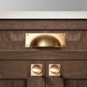 YONFIA 3712ARTS Wholesale Luxury Traditional Design Kitchen Furniture <strong>Drawer</strong> Handle <strong>Pull</strong> Rose <strong>Gold</strong> Cabinet Cup <strong>Pull</strong> Handle - Product Image 2