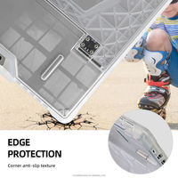 Étui de tablette antichoc de qualité militaire pour Microsoft Surface Pro 9 10 11 avec emplacement pour stylet, support pliable, coque robuste en TPU pour les professionnels