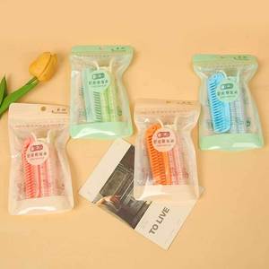 Rizadores de pelo autoadhesivos de plástico, cilíndricos de 10 cm, ligeros para uso diario, colores variados, juego de dos piezas - Product Image 1
