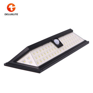 54 LEDウォールソーラーライト自動壁掛けランパラスソラーレスPirモーションセンサーソーラーガーデンライト屋外 - Product Image 1