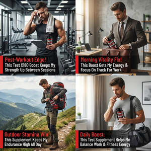 Tabletas de Refuerzo Masculino Test X180, Vitaminas y Suplementos para Aumentar la Energía, No Aptas para Niños, para Adultos Hombres, Venta Caliente OEM - Product Image 4