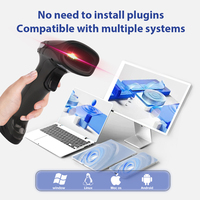 Escáner y Lector de Códigos QR 1D 2D JR JR05W, Escáner de Códigos de Barras Inalámbrico USB del Fabricante Chino con Estado de Stock