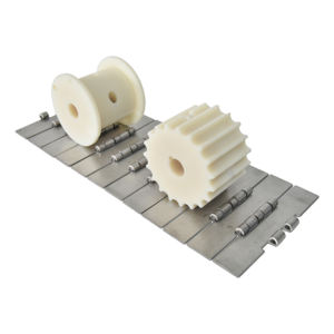 耐久性のあるナイロンコンベアベルト駆動スプロケットローラーベアリングギアPOMチェーン用モジュラーベルト新状態 - Product Image 2