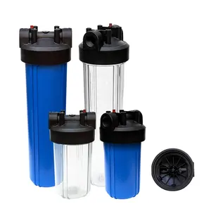 Alloggiamento filtro vendita calda in fabbrica 20 pollici grande alloggiamento filtro acqua blu materiale PP alloggiamento filtro in plastica blu