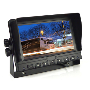 Moniteur robuste 7 pouces 2 canaux pour système de recul pour camions, remorques, fourgonnettes, camions à chevaux, tracteurs agricoles, chariots élévateurs - Product Image 4