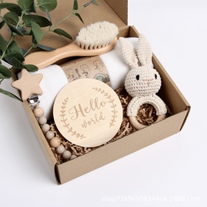 Unisex bé bộ quà tặng bao gồm cả gỗ mềm gấu Đồ chơi cho trẻ sơ sinh và trẻ mới biết đi cho mọc răng - Product Image 6