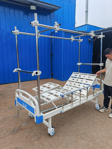 Hôpital 2 manivelle manuel orthopédique Traction cadre hauteur réglable clinique lit médical - Product Image 2