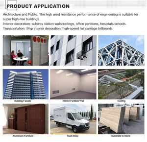 Panneau en nid d'abeille en aluminium de haute qualité, plaque de noyau imperméable et ignifuge, écologique, taille personnalisable - Product Image 4