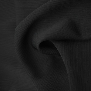 Nhà máy trực tiếp giá rêu vải <span class=keywords><strong>Crepe</strong></span> chính thức màu đen nida yoryou vải cho Dubai abaya unstitch - Product Image 5