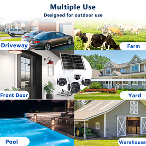 Năng lượng mặt trời máy ảnh an ninh ngoài trời 100% dây miễn phí an ninh máy ảnh không dây ngoài trời cho giám sát nhà với cố định năng lượng mặt trời bảng điều khiển - Product Image 6