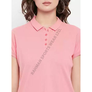 OEM Supply Women Premium Polo T Shirt Tissu léger à séchage rapide pour les activités de plein air et le confort d'été - Product Image 5