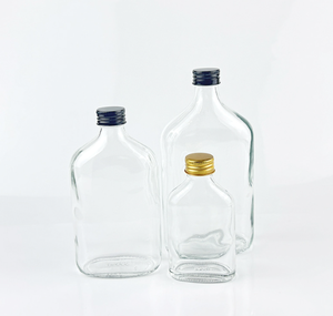 จินวอดก้าเหล้า250มล. 500มล. ขวดแก้วใสรูปทรงแบนจากโรงงาน - Product Image 6