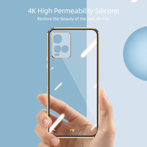 เคสโทรศัพท์กันกระแทกแบบใสเคลือบโครเมียม TPU สำหรับ Vivo V20 SE <span class=keywords><strong>V23</strong></span> S1 Pro V21 <span class=keywords><strong>E</strong></span> 4G Y20 Y50 Y31 V17 Y19 - Product Image 1