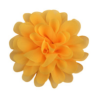 10cm fleur en mousseline de soie pour enfants bandeau de cheveux et animaux de compagnie bricolage accessoires en gros à la main grande taille fleur Patch