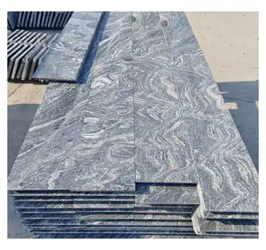 Multicolour Grain Granite China Juparana Sand Wave Grey Granite Tiles Stair Project Slabs