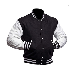 Vestes universitaires d'hiver légères et respirantes de style High Street pour hommes avec col montant Logo avant Design à capuche 100% laine - Product Image 2