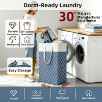 Panier à linge pliable de 84 L - 40x30x70 cm, grande capacité robuste, capacité de 25+ vêtements et 8 couvertures, maison moderne