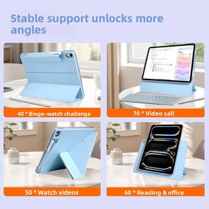 Étui de protection magnétique pour <span class=keywords><strong>iPad</strong></span> Pro 25, Air67 transparent, Pro113+Y pliable et détachable, 10e génération - Product Image 4