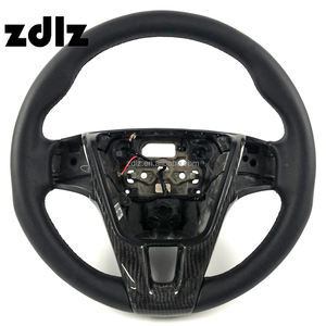 <span class=keywords><strong>Volant</strong></span> en <span class=keywords><strong>cuir</strong></span> pleine fleur pour Volvo S40 S60 S80 S90 V40 V60 V70 V90 XC40 XC60 XC90, personnalisé en fibre de carbone - Product Image 1
