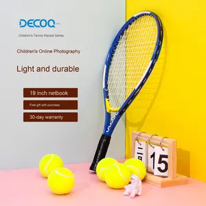Children's 19/21/23/25 Inch Beach Tennis <strong>Racket</strong> with Single Rebound Trainer Nylon Net Material for Solo Practice - Product Image 1