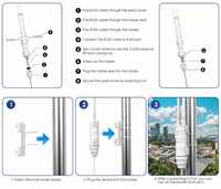 Répéteur WIFI haute vitesse 300 Mbps/867 Mbps 802.11ac 2.4G 5G POE résistant aux intempéries pour amplificateur de signal et couverture de zone extérieure